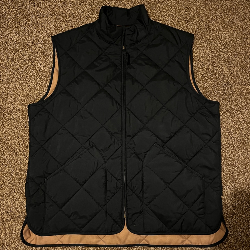 Black Quilted Vest